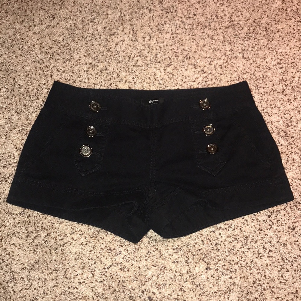Express🖤 Sailor Button Shorts